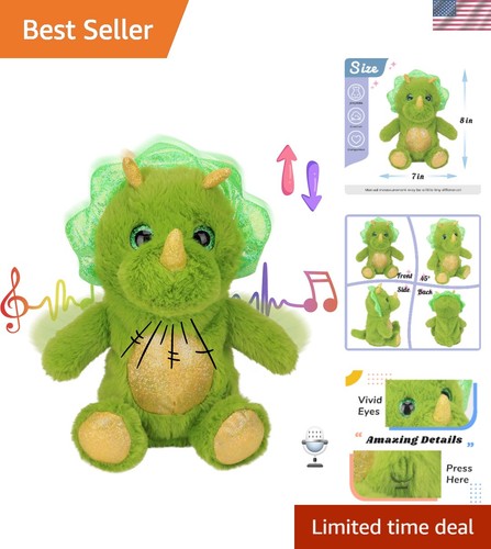 Talking plush dinosaur inch - talking, 8-inch